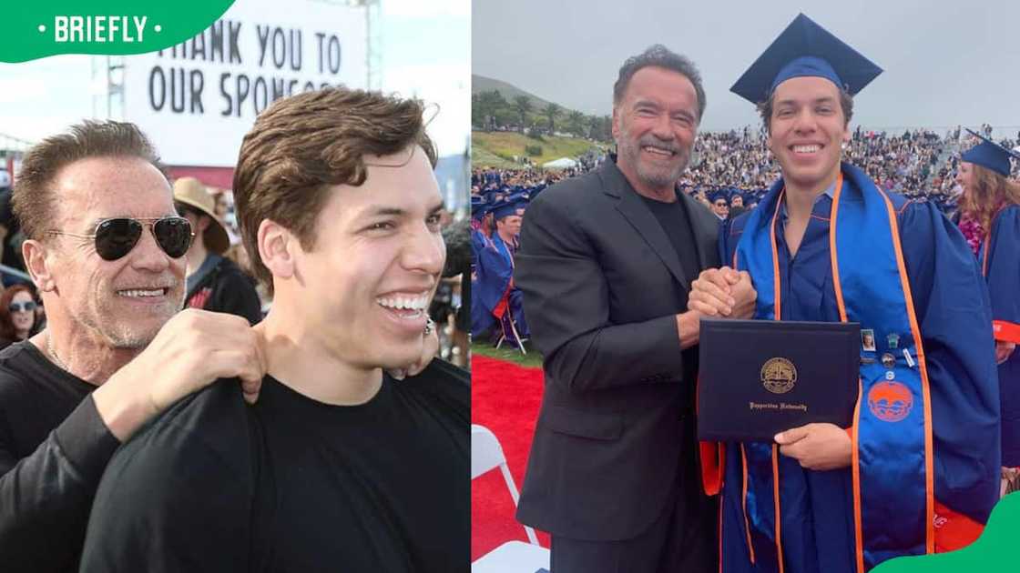 Joseph Baena's father, Arnold Schwarzenegger Joseph Baena's father, Arnold Schwarzenegger