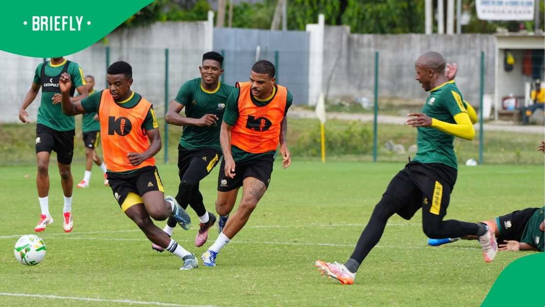 Bafana Bafana trained ahead of the Benin match. Bafana Bafana trained ahead of the Benin match.