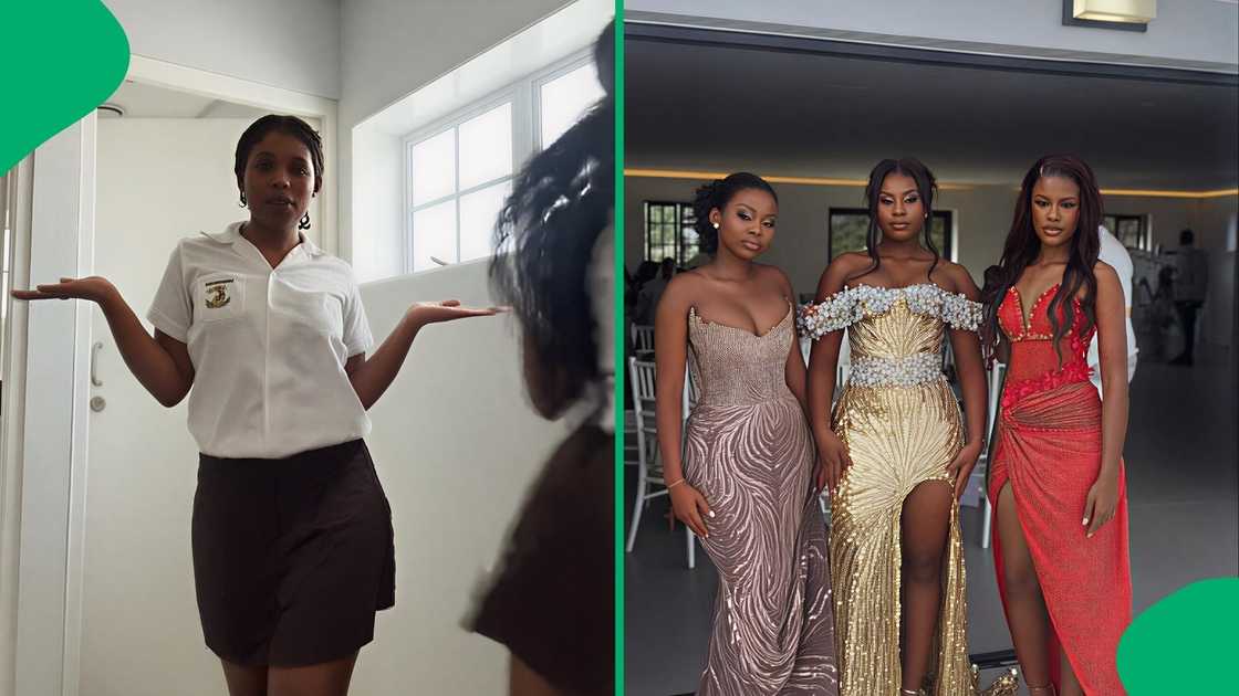 The group were in gorgeous gowns which fitted their hourglass body shapes The group were in gorgeous gowns which fitted their hourglass body shapes