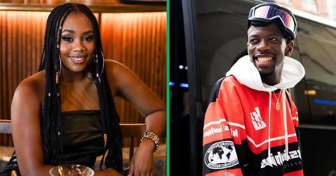 Bontle Modiselle and Robot Boii joined a TikTok dance challenge Bontle Modiselle and Robot Boii joined a TikTok dance challenge