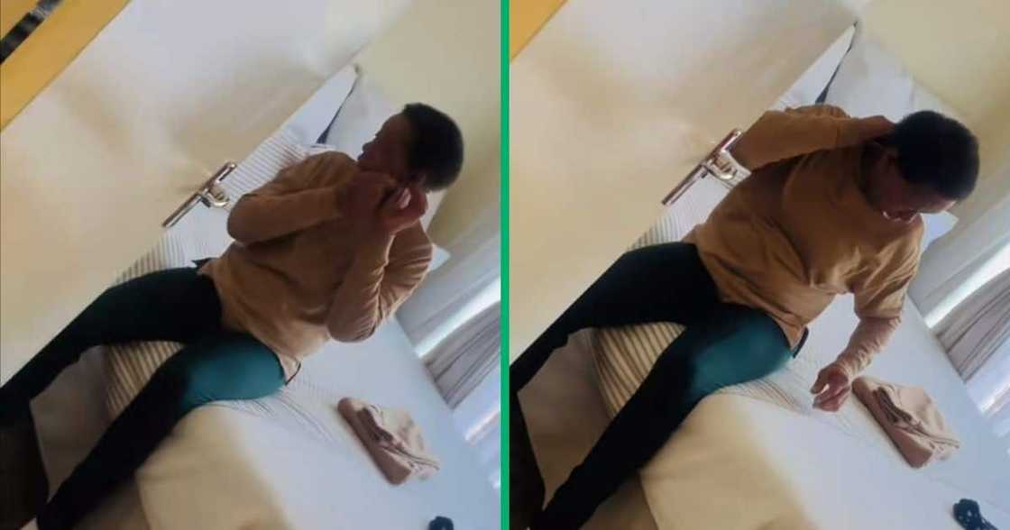 A woman pulled a prank on her granny A woman pulled a prank on her granny