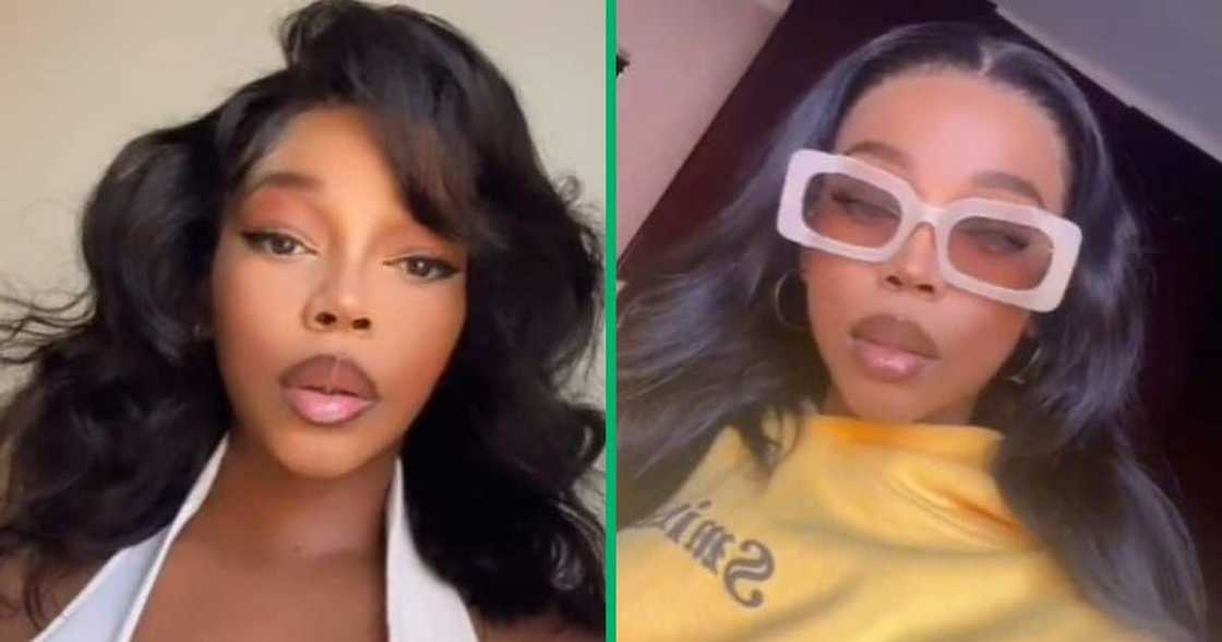 TikTok video shows a woman slaying several hairstyles