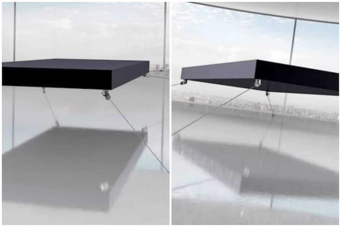 Magnetic floating bed Magnetic floating bed