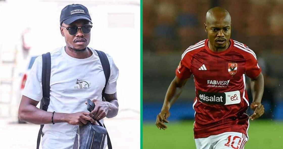 Al Ahly star Percy Tau Al Ahly star Percy Tau