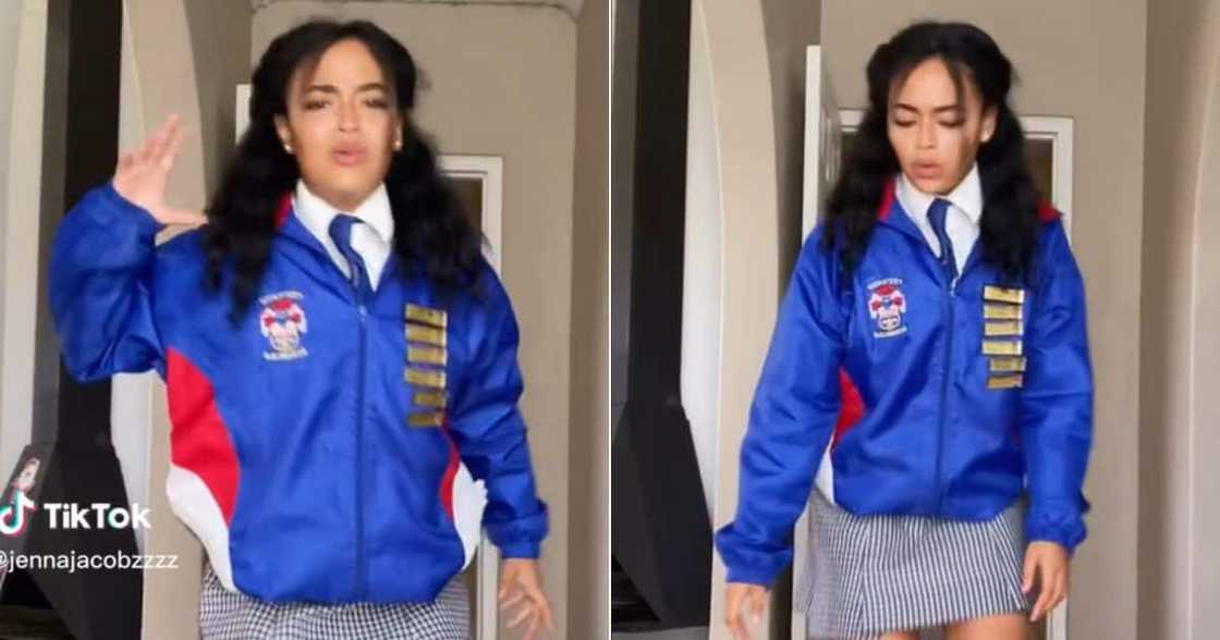 Cape Town school girl dances to amapiano Cape Town school girl dances to amapiano