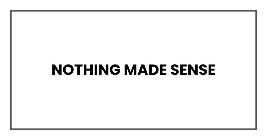 My suspicion My suspicion