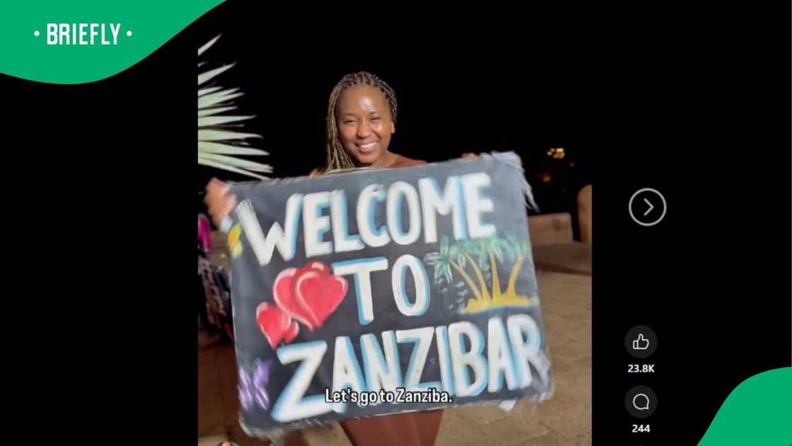 A woman's travel video went viral. A woman's travel video went viral.