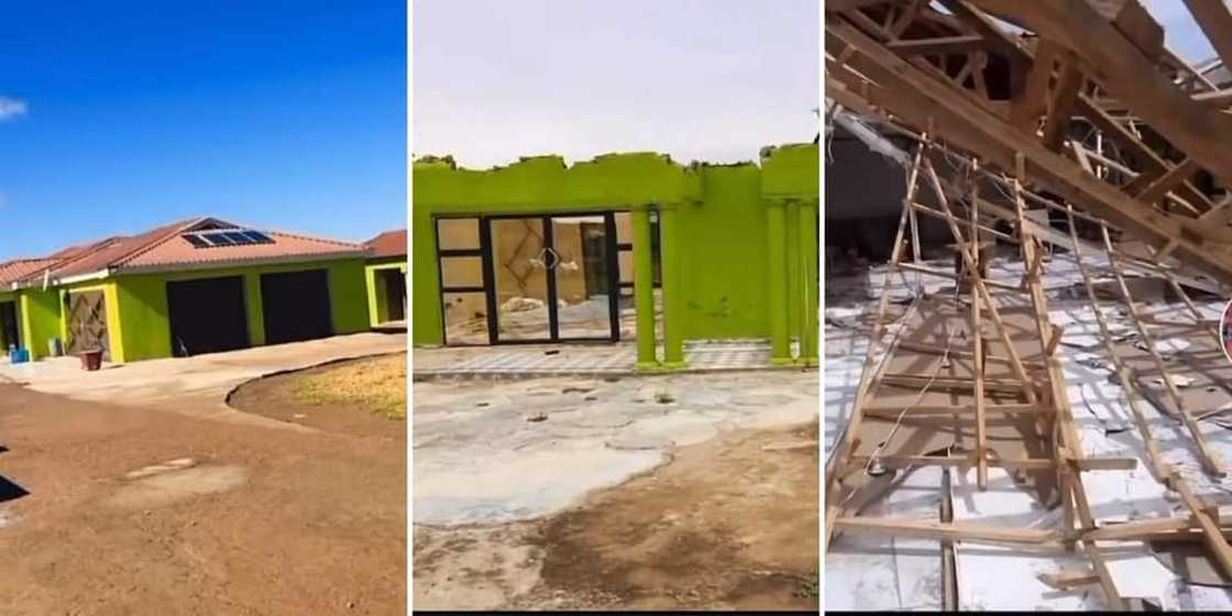 Home destroyed by tornado Home destroyed by tornado