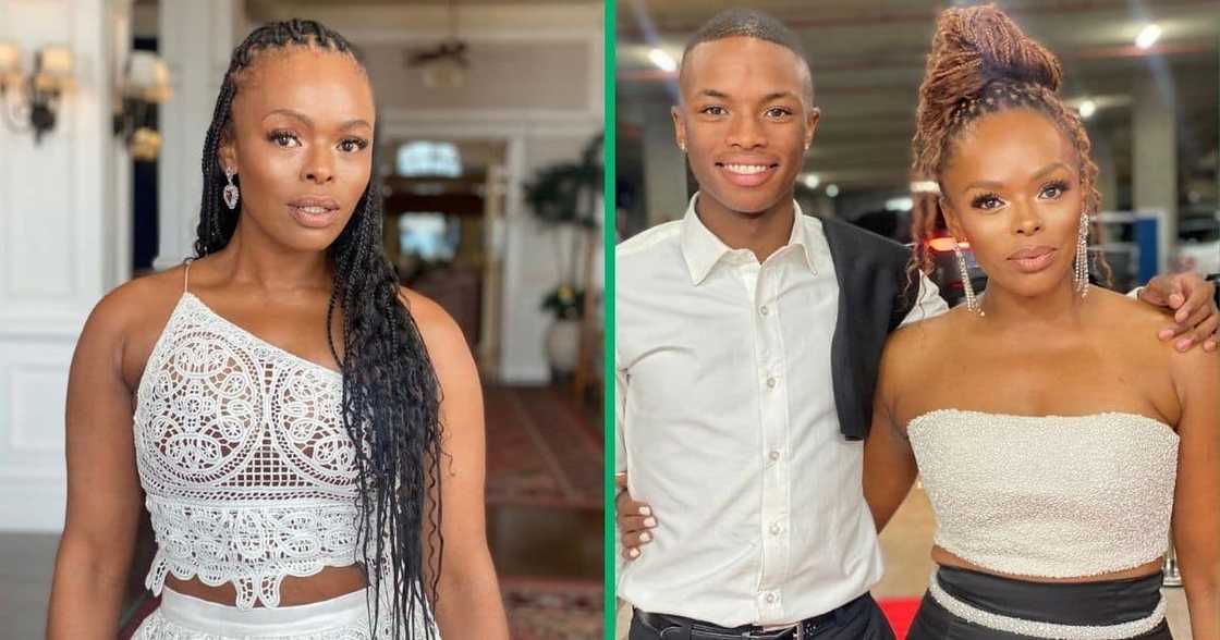 Unathi Nkayi showed love to her son, Sinako