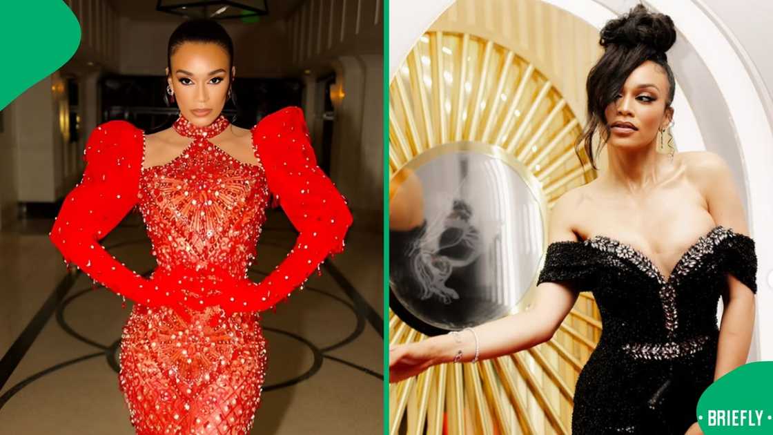 Pearl Thusi's body left peeps gushing. Pearl Thusi's body left peeps gushing.