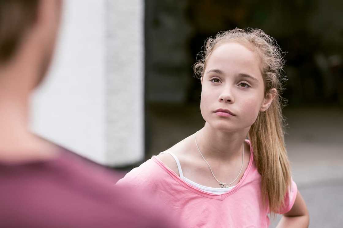 An upset teenager girl An upset teenager girl