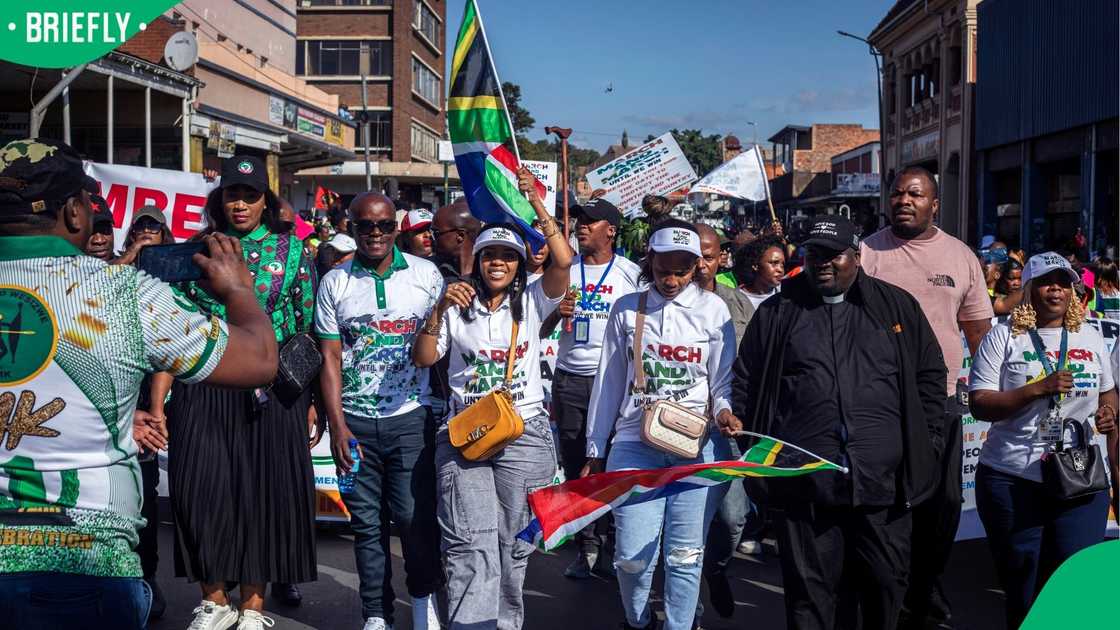 Jacinta Ngobese-Zuma has led several marches across the country Jacinta Ngobese-Zuma has led several marches across the country
