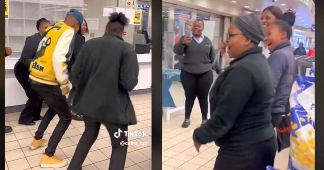 Pick n Pay worker dance with TiKTokker so 'Sobonana Phambili'