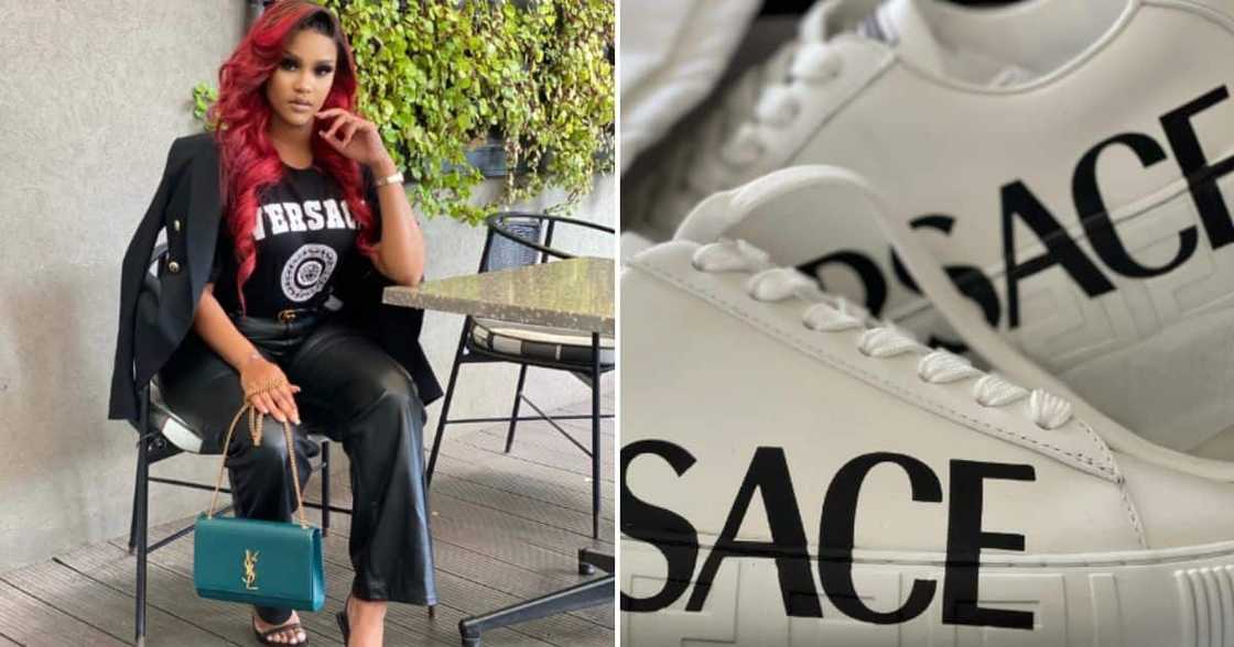 Lady on Twitter shows off Versace sneakers ruined with permanent marker Lady on Twitter shows off Versace sneakers ruined with permanent marker