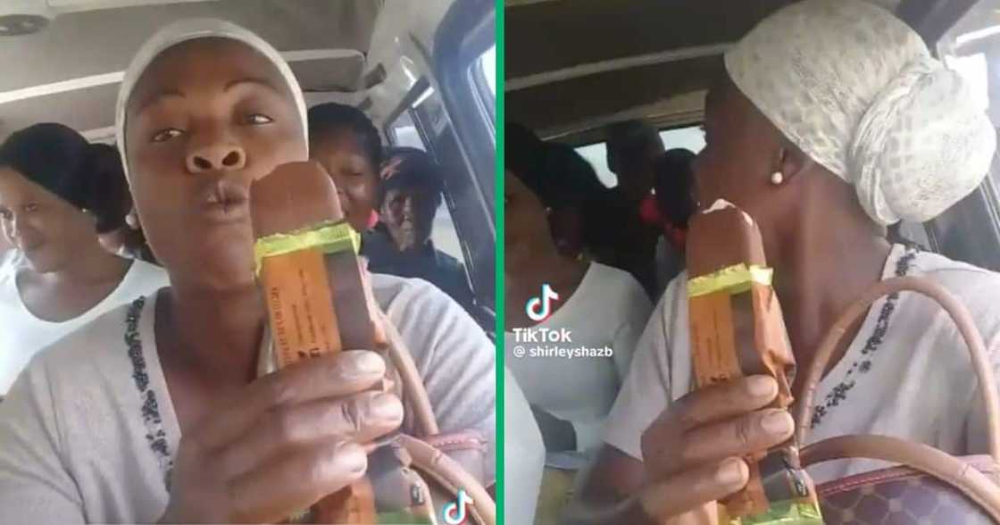 Woman ate Magnum ice-cream