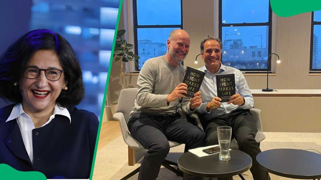 Minouche Shafik at the 2018 Bloomberg New Economy Forum (L). Albert Wenger and Jovine (R).