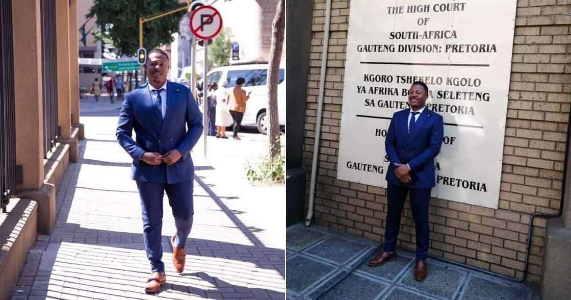 Mzansi social media users are reacting and congratulating the man who is admitted to the High Court of South Africa. Image: Twitter Mzansi social media users are reacting and congratulating the man who is admitted to the High Court of South Africa. Image: Twitter