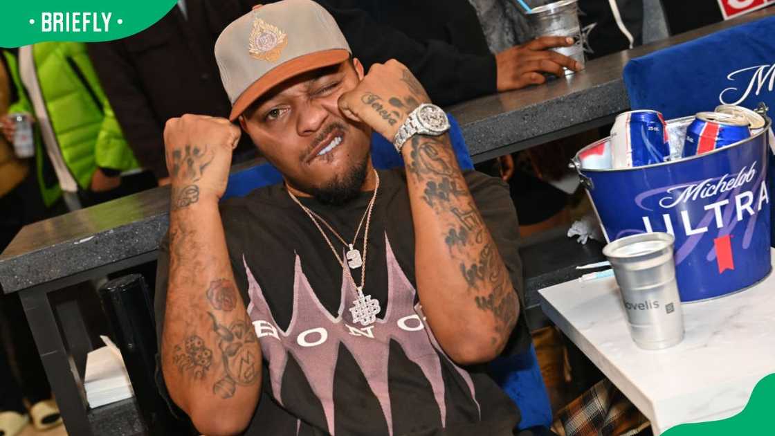 Rapper Bow Wow at the State Farm Arena in 2024 Rapper Bow Wow at the State Farm Arena in 2024