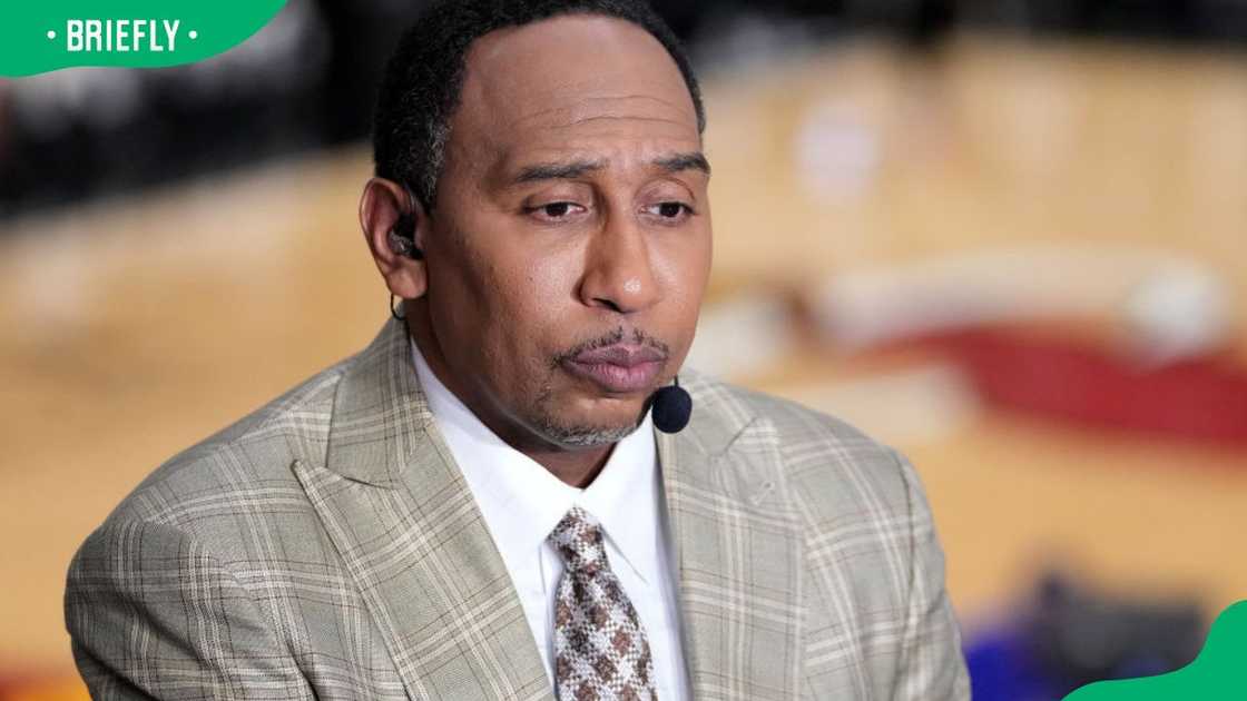 Stephen A. Smith at the 2022 NBA Playoffs Eastern Conference Finals