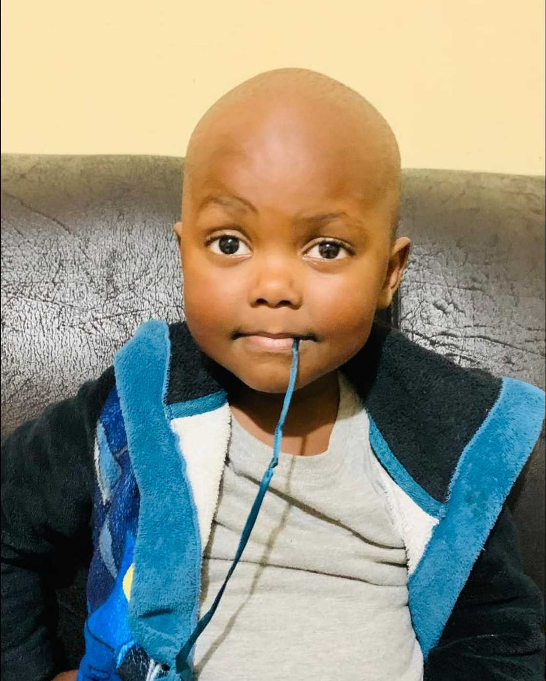 Social media users said the boy was strict, jokingly adding that he probably kept kids in line at school Social media users said the boy was strict, jokingly adding that he probably kept kids in line at school