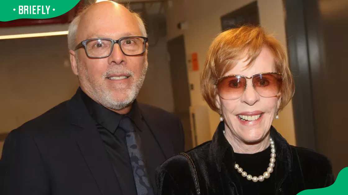 Brian Miller and wife Carol Burnett at The Marquis Theatre
