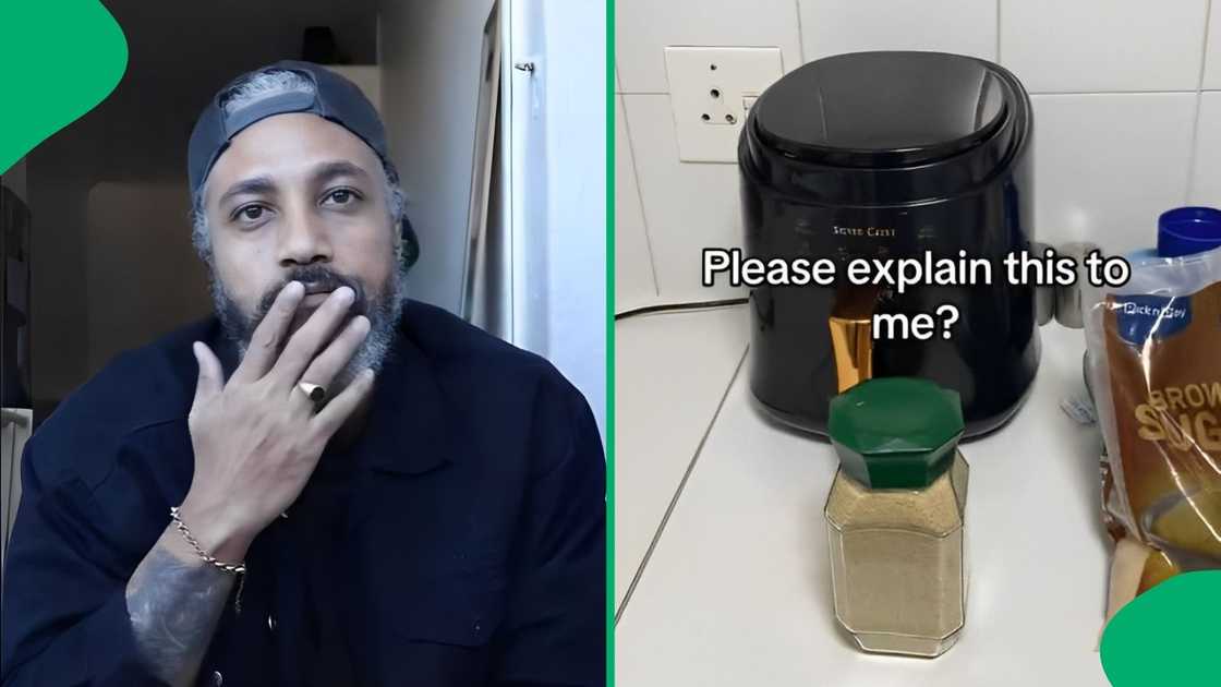 A man got confused when he poured 2kg of sugar into coffee jars. A man got confused when he poured 2kg of sugar into coffee jars.