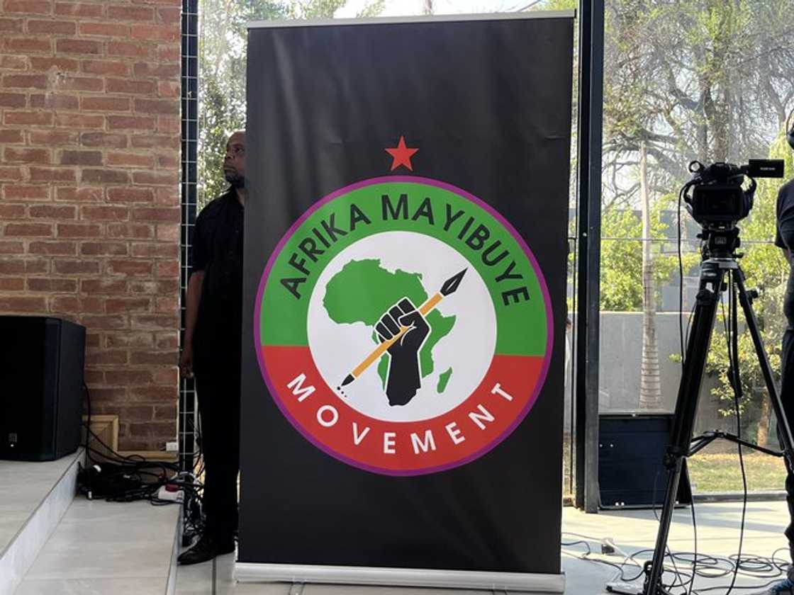 The official logo for the Afrika Mayibuye Movement The official logo for the Afrika Mayibuye Movement