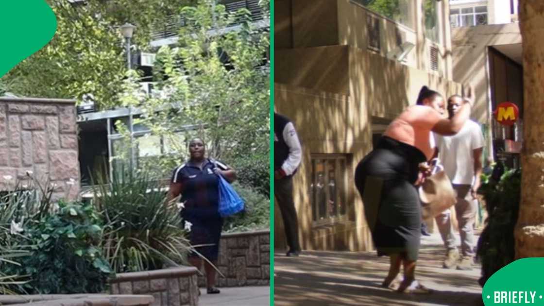 A crowd reacted instantly, some fleeing while others moved toward the prankster in anger A crowd reacted instantly, some fleeing while others moved toward the prankster in anger