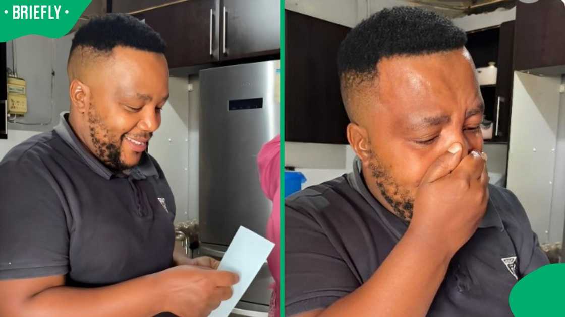 A man received a generous gift. A man received a generous gift.