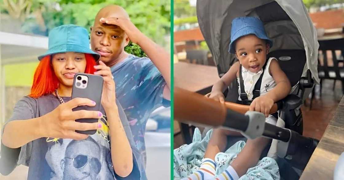 Babes Wodumo posts her son Sponge on Instagram.