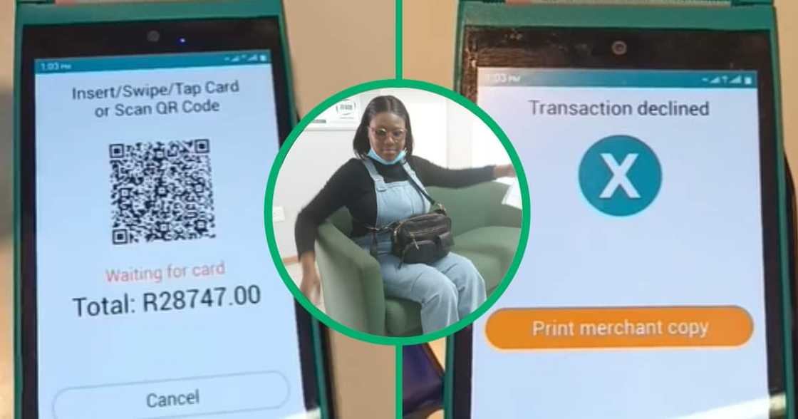 Woman tries to swipe to pay R28k for iPhone 14 Pro Max, gets declined, shares moment in TikTok video Woman tries to swipe to pay R28k for iPhone 14 Pro Max, gets declined, shares moment in TikTok video