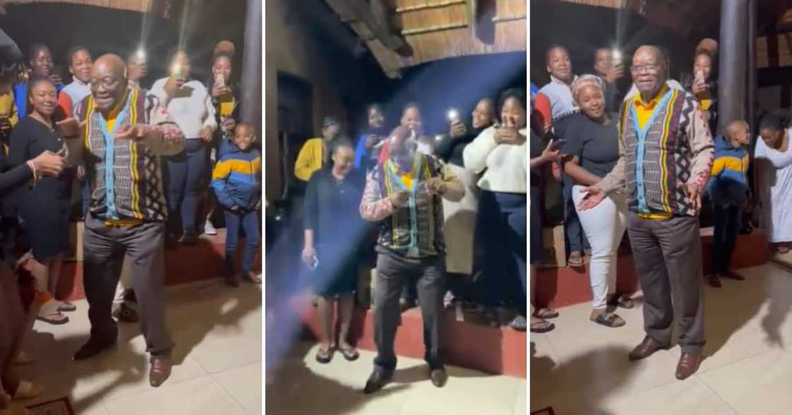 Jacob Zuma dancing with family Jacob Zuma dancing with family