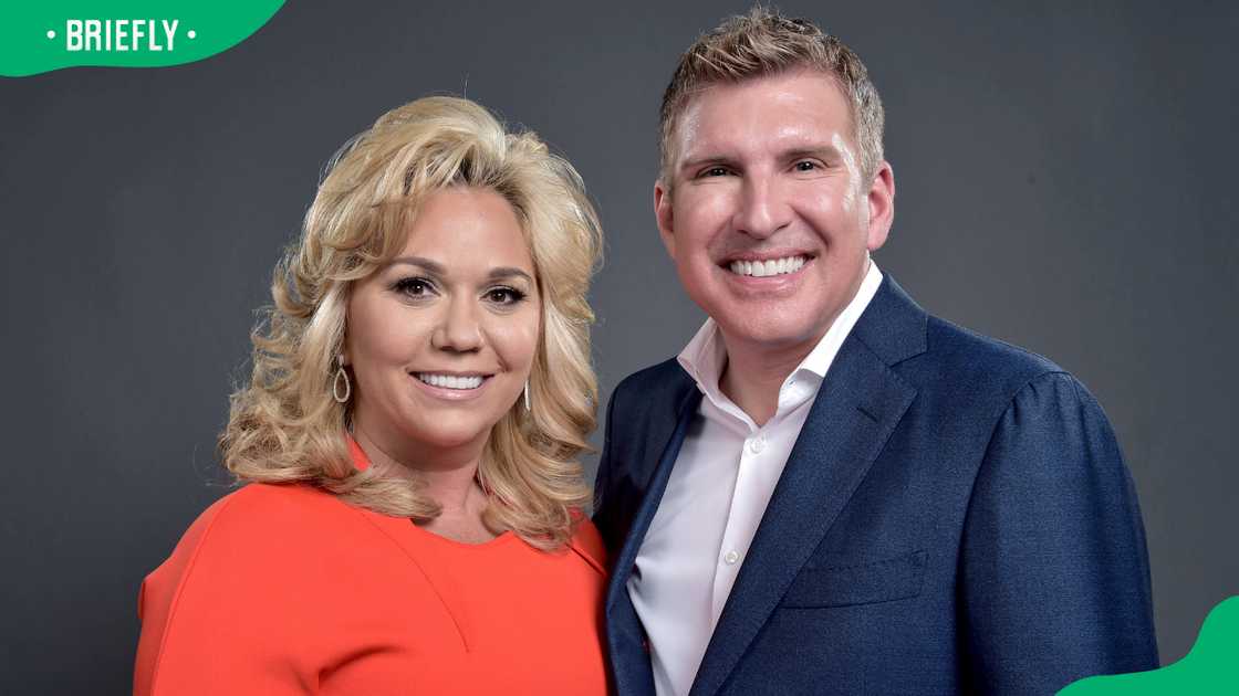 Julie Chrisley and Todd Chrisley in Westlake Village Julie Chrisley and Todd Chrisley in Westlake Village