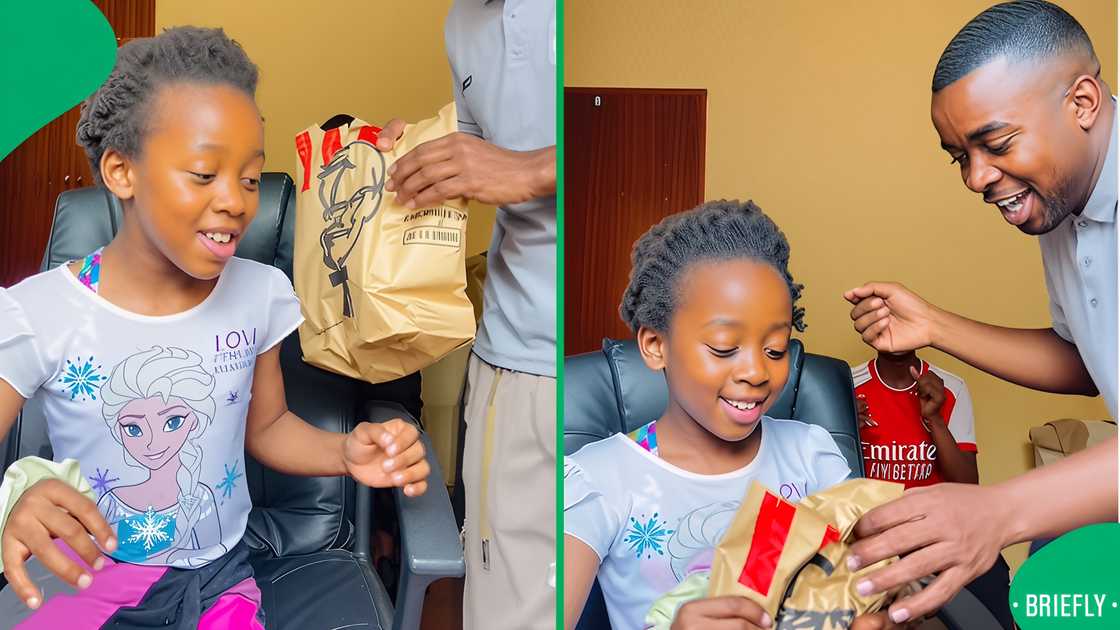 A man pranked his sister with a KFC bag that had no chicken fries, but something else inside.