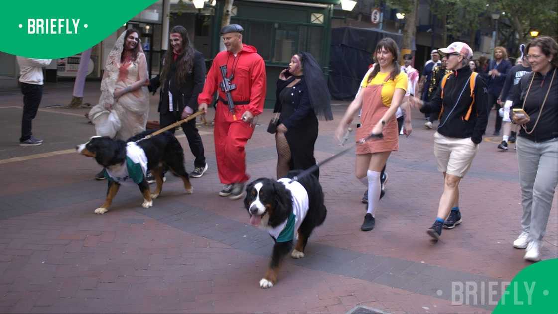 Participants at the Zombie Walk.