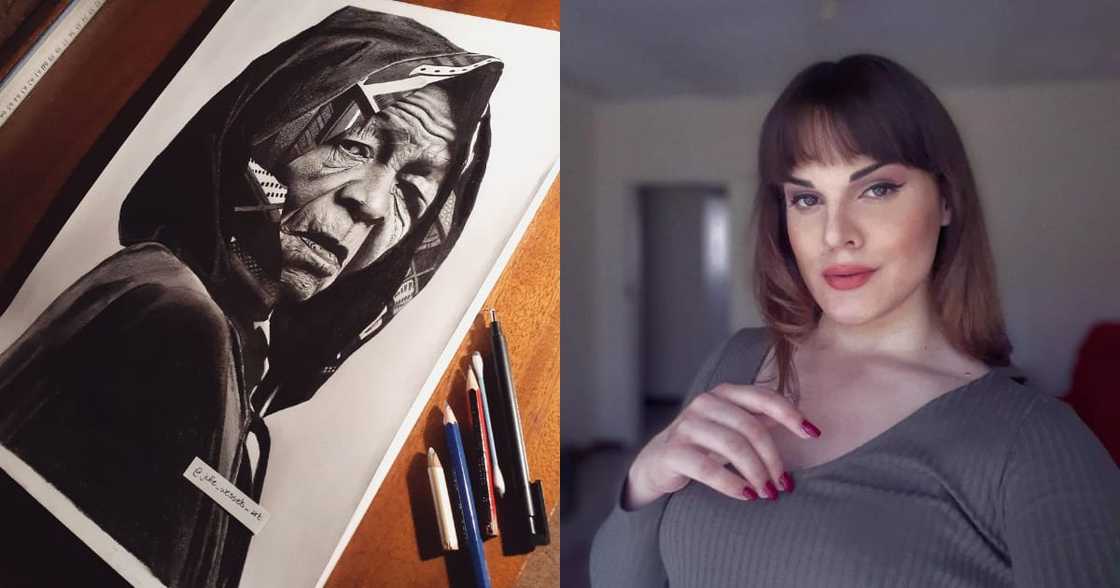 Artist pays tribute to Madam Mary Twala with breathtaking portrait Artist pays tribute to Madam Mary Twala with breathtaking portrait