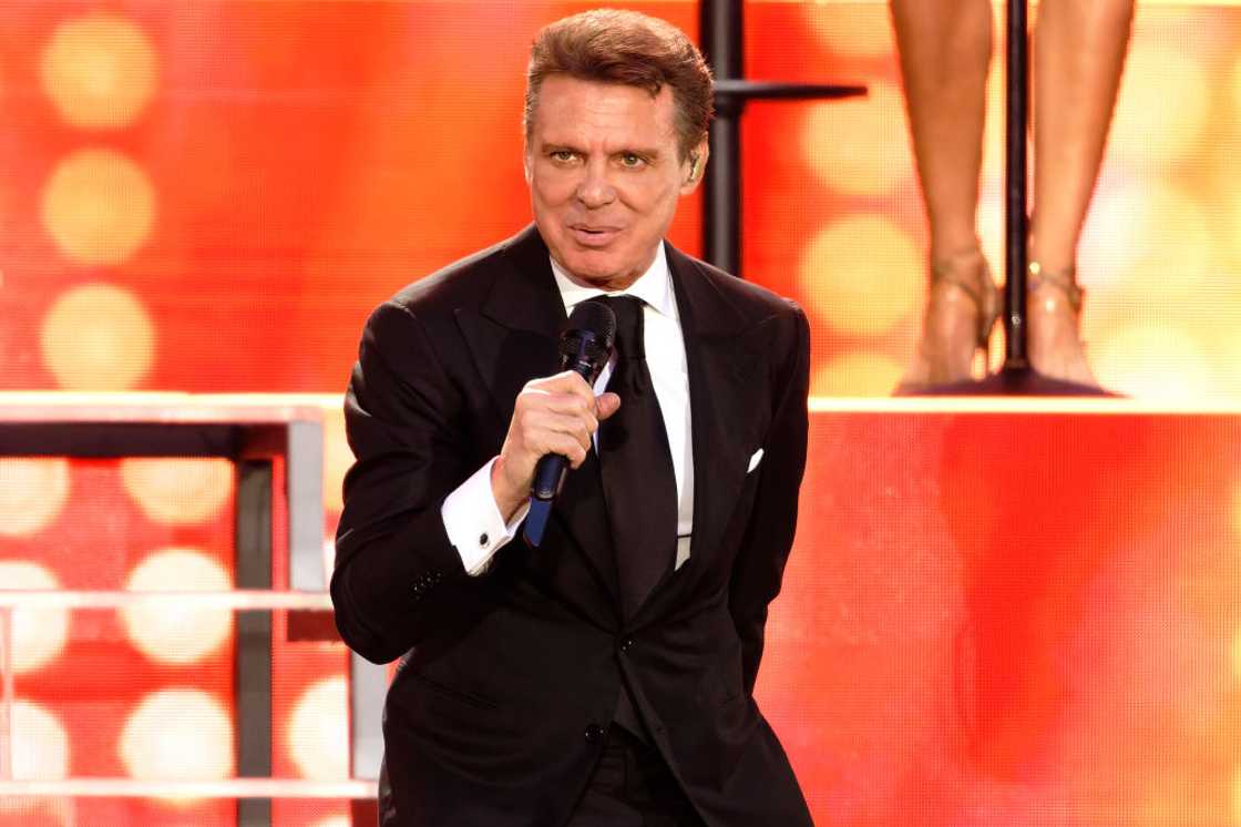 Singer Luis Miguel in Madrid, Spain.