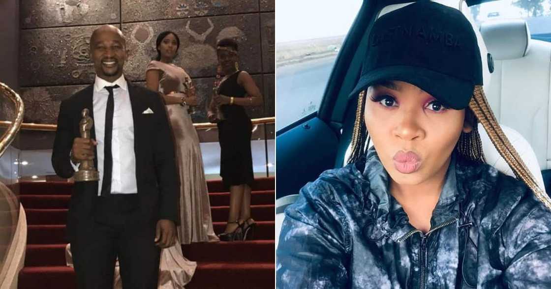 Actor Andile Mxakaza's video is going viral on social media as he is proposing marriage to his lovely woman. image: AndileMX/Instagram Actor Andile Mxakaza's video is going viral on social media as he is proposing marriage to his lovely woman. image: AndileMX/Instagram