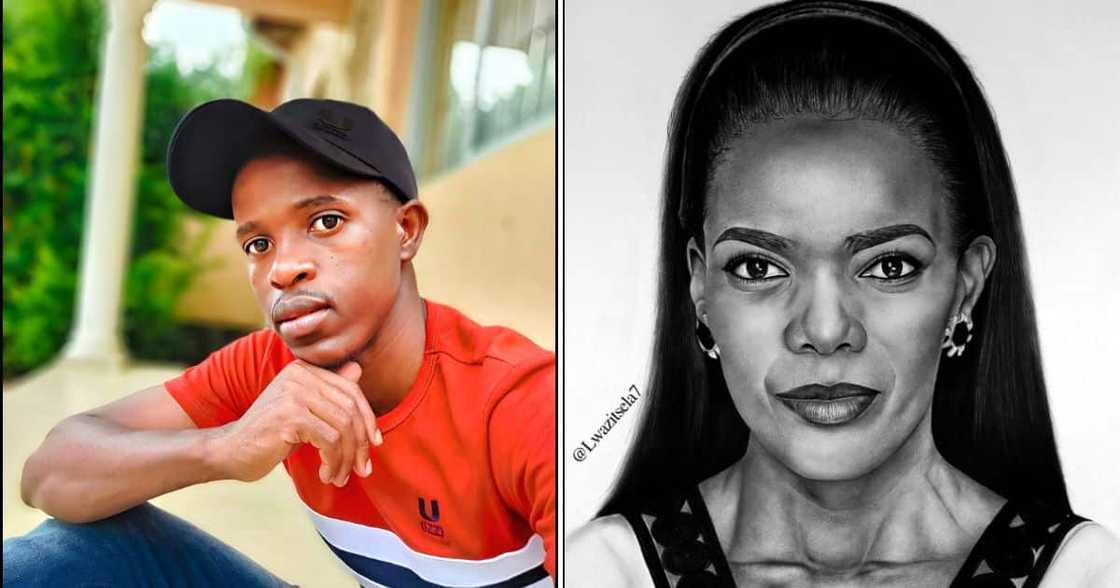 Artist wow's Mzansi with image of Shona Ferguson