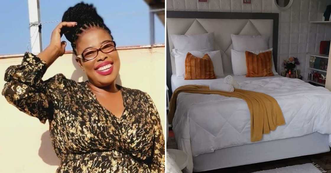 The Durban lady is transforming her bedroom into a hotel room The Durban lady is transforming her bedroom into a hotel room