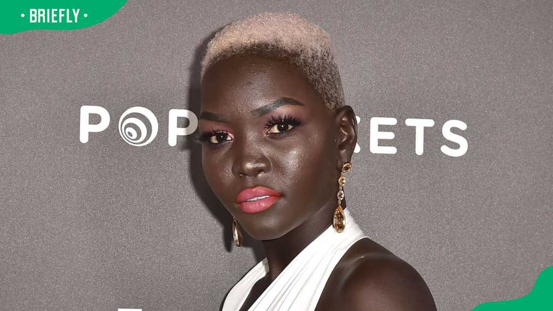 Nyakim Gatwech during the 2019 Entertainment Weekly Pre-SAG Party Arrivals at Chateau Marmont in Los Angeles, California Nyakim Gatwech during the 2019 Entertainment Weekly Pre-SAG Party Arrivals at Chateau Marmont in Los Angeles, California