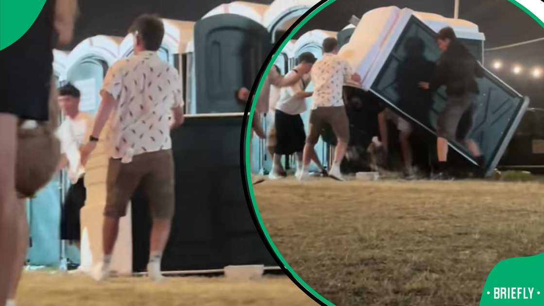 Man embarrassed at concert Man embarrassed at concert