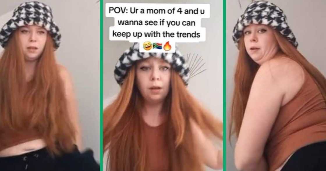 TikTok video of mother of 4 doing Bhebha dance challenge TikTok video of mother of 4 doing Bhebha dance challenge