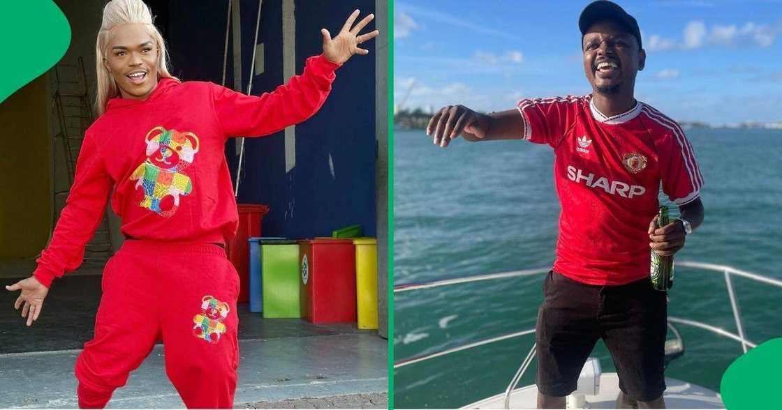 Somizi Mhlongo and MacG took pictures together in New Jersey Somizi Mhlongo and MacG took pictures together in New Jersey