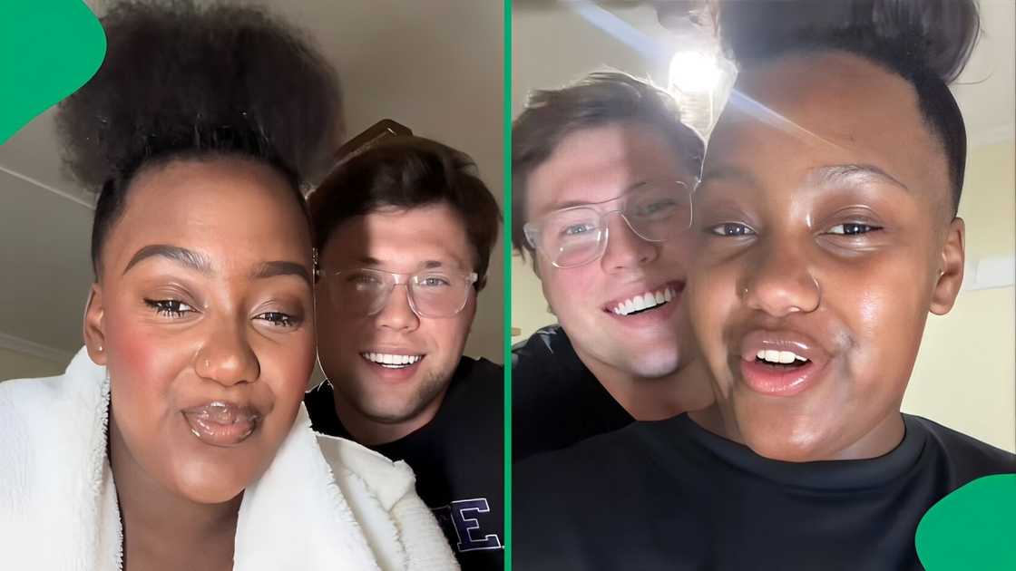A TikTok video shows a US man recording his SA wife washing clothes by hand. A TikTok video shows a US man recording his SA wife washing clothes by hand.