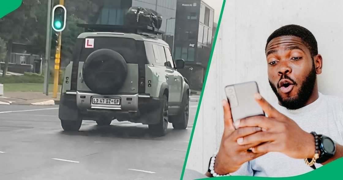 A Johannesburg gentleman was stunned by a learner sticker on a million rand car. A Johannesburg gentleman was stunned by a learner sticker on a million rand car.