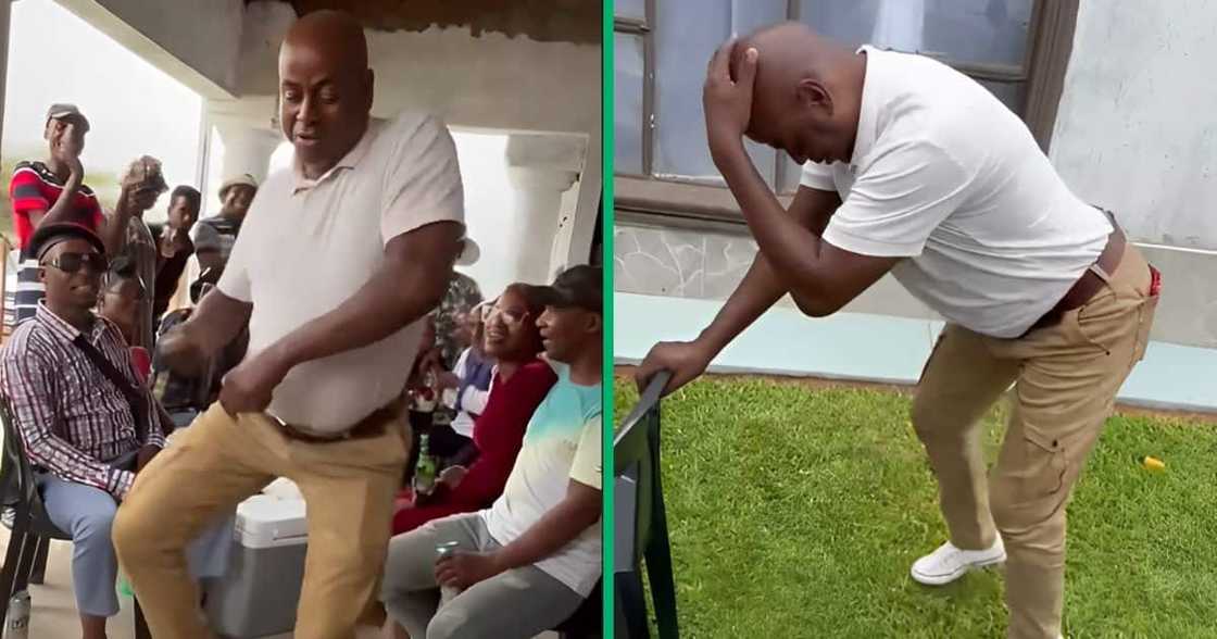 A dad took TikTok by storm when he showed off his stunning dance moves. A dad took TikTok by storm when he showed off his stunning dance moves.