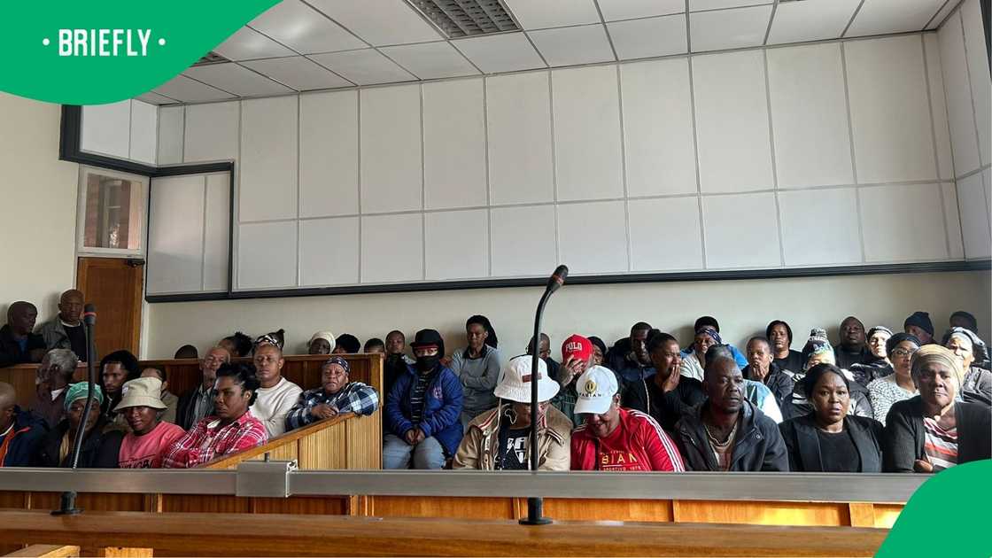 Residents packed the Protea Magistrate's Court for the case Residents packed the Protea Magistrate's Court for the case