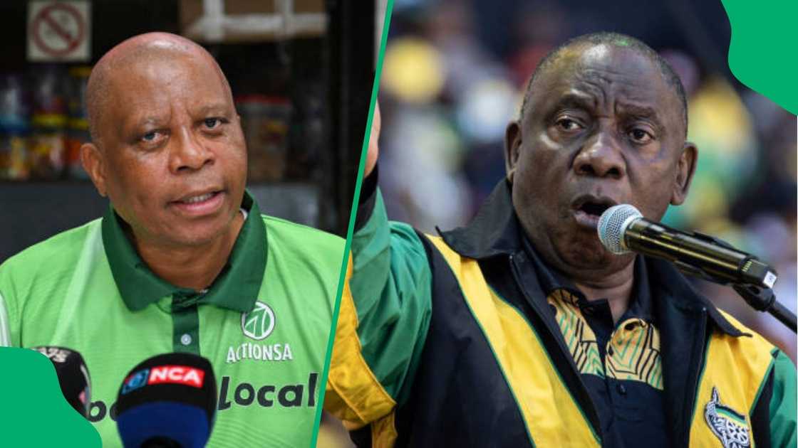 Herman Mahaba and Cyril Ramaphosa