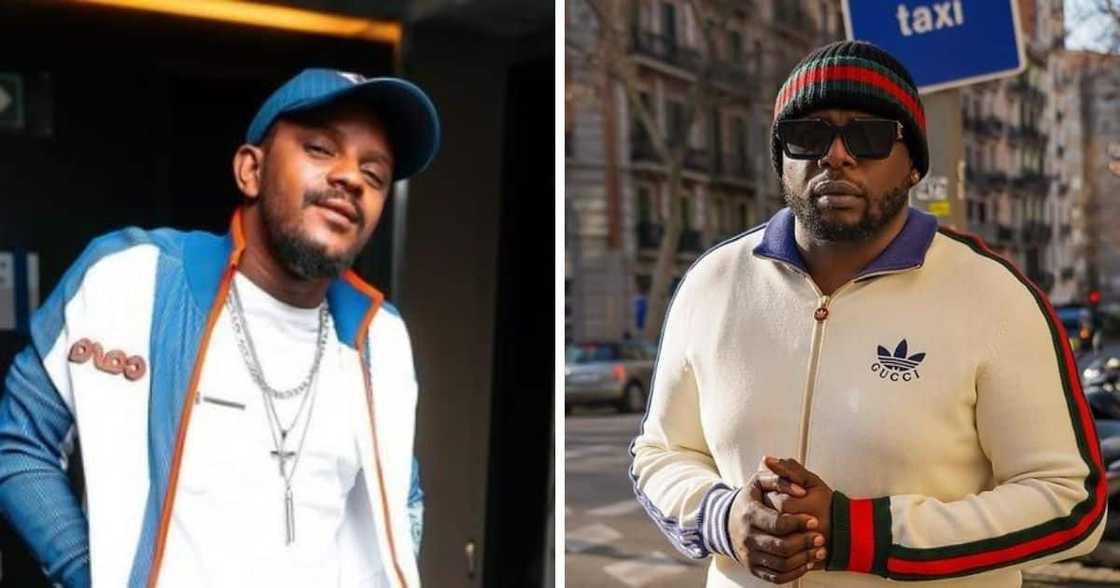 Dj Maphorisa and Kabza De Small are being accused of stealing business ideas. Dj Maphorisa and Kabza De Small are being accused of stealing business ideas.